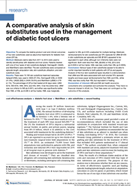 A comparative analysis of skin substitutes used in the management of diabetic foot ulcers