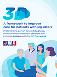 3D: A framework to improve care for patients with leg ulcers. Implementing person-centred diagnosis, evidence-based treatment decisions and inclusive dialogue with the 3D Framework