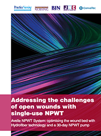 Addressing the challenges of open wounds with single-use NPWT