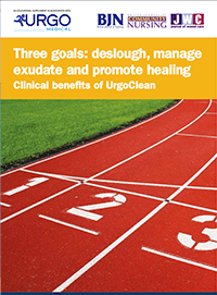 Three goals: deslough, manage exudate and promote healing. Clinical benefits of UrgoClean