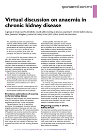 Virtual discussion on anaemia in chronic kidney disease